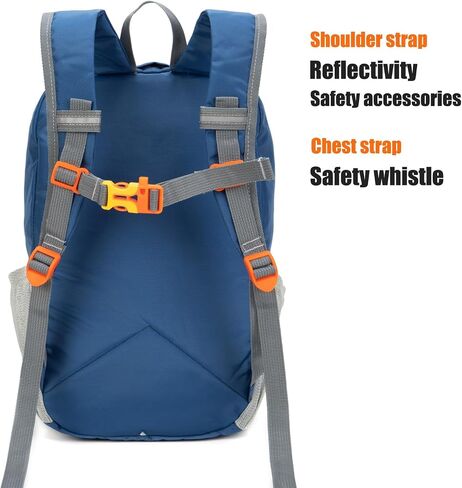 Little Kids Hiking Backpack for Boys or Girls, Small Daypack for Camping or Travel (Blue, Medium) in Saudi Arabia