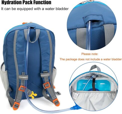 Little Kids Hiking Backpack for Boys or Girls, Small Daypack for Camping or Travel (Blue, Medium) in Saudi Arabia