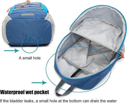 Little Kids Hiking Backpack for Boys or Girls, Small Daypack for Camping or Travel (Blue, Medium) in Saudi Arabia