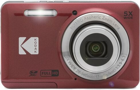 Kodak Pixpro FZ55 Digital Camera Bundle, Includes: SanDisk 128GB Memory Card, Hard Shell Camera Case, SD Card Reader and More (6 Items) (Blue) in Saudi Arabia