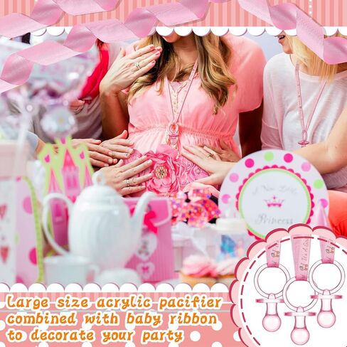 53 Pcs Baby Shower Favors for Boy Maternity Flower Sash Belt Blue Large Acrylic Pacifier Mom to Be Dad to Be Badge Pin It's a Boy Ribbon for Boy Baby Shower Gender Reveal Pregnancy Wedding in Kuwait