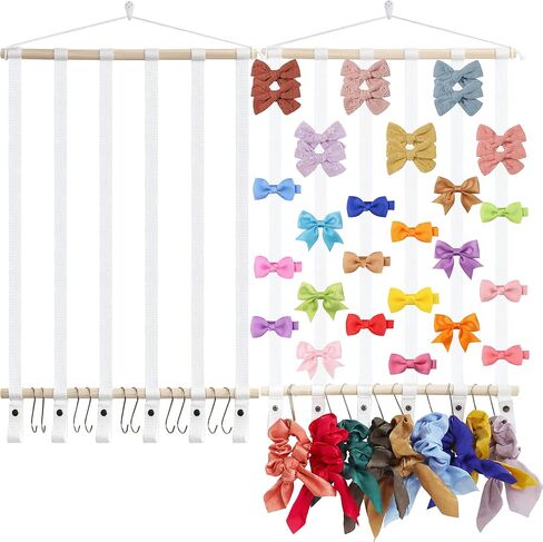 الينمو حامل ربطة شعر للبنات الصغيرات، علاقة فيونكة لاكسسوارات شعر البنات الصغيرات، حامل شريط راس ديكور معلق على الحائط، منظم القوس لغرفة البنات الصغيرات، الحضانة، هدية زينة in Kuwait