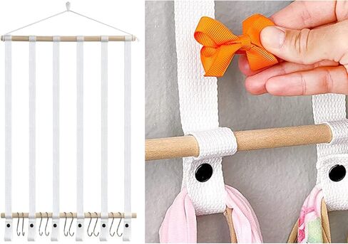 الينمو حامل ربطة شعر للبنات الصغيرات، علاقة فيونكة لاكسسوارات شعر البنات الصغيرات، حامل شريط راس ديكور معلق على الحائط، منظم القوس لغرفة البنات الصغيرات، الحضانة، هدية زينة in Kuwait