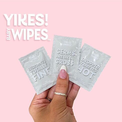 ييكيس! مناديل مبللة للأطفال - 30 قطعة من مناديل مبللة فاخرة معبأة بشكل فردي - تنظف بأمان زجاجات التسنين لألعاب اللهاية - أساسيات الأطفال للآباء والأطفال والمنزل والسفر والمدرسة - من NAMRA in Kuwait