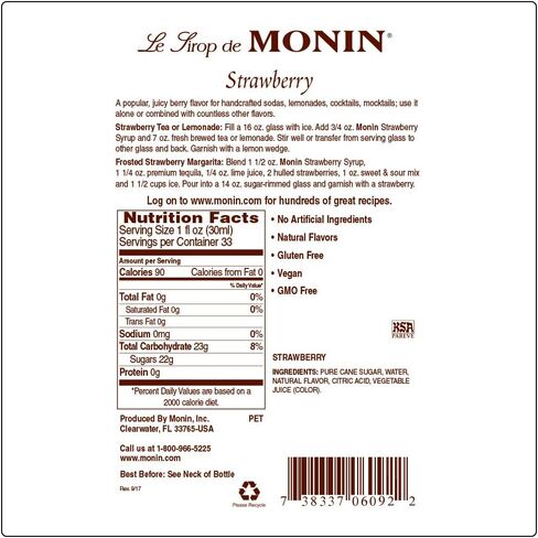 Monin Banana Puree Fruit Puree, 1 Liter (01-0407) Category: Drink Syrups in Saudi Arabia