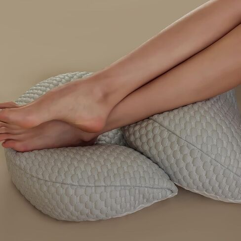 LiveGo Pregnancy Pillow for Pregnant Women - Soft and Adjustable Maternity Body Pillow for Back, Hips, Legs, and Belly Support - Detachable and Washable Pillow Cover Included (Gray-H Shaped) in Kuwait