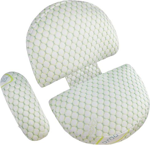 وسائد حمل للنوم للنساء الحوامل، وسادة جسم ناعمة للحمل مع غطاء وسادة قابل للفصل والتعديل، تدعم الظهر والبطن والوركين والساقين - قابلة للغسل في الغسالة in Kuwait