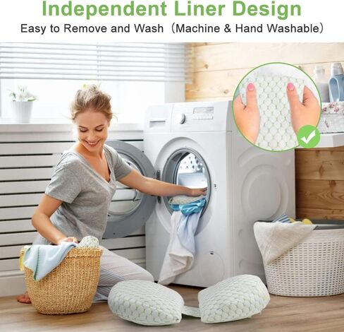 وسائد حمل للنوم للنساء الحوامل، وسادة جسم ناعمة للحمل مع غطاء وسادة قابل للفصل والتعديل، تدعم الظهر والبطن والوركين والساقين - قابلة للغسل في الغسالة in Kuwait