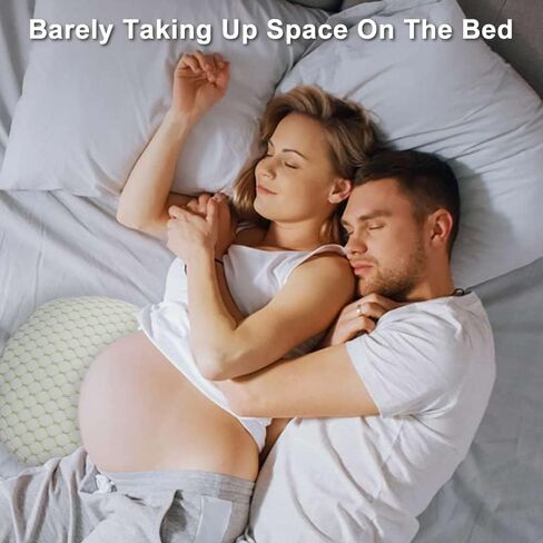 وسائد حمل للنوم للنساء الحوامل، وسادة جسم ناعمة للحمل مع غطاء وسادة قابل للفصل والتعديل، تدعم الظهر والبطن والوركين والساقين - قابلة للغسل في الغسالة in Kuwait