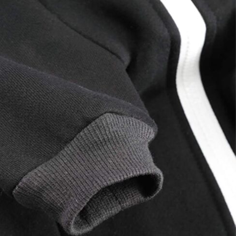 ملابس الكلاب من meioro، سترة بغطاء للرأس للحيوانات الأليفة والقطط، سترة دافئة من القطن الناعم بسحاب، معطف كلب البلدغ الفرنسي (L، أزرق داكن) in Kuwait