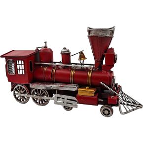YCHTEWY-Iron Classic Red Vintage car Model Collectible Vehicle Decoration, Metal Truck Christmas Decor ，Unique Blend of Vintage, Rustic, Farmhouse Truck Decor for Table Top Decor. (C)…