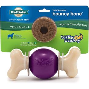 PetSafe® Busy Buddy® Bouncy Bone™, Treat Holding Dog Toy, Small, Best for Dogs Up to 10 Lb. in Kuwait
