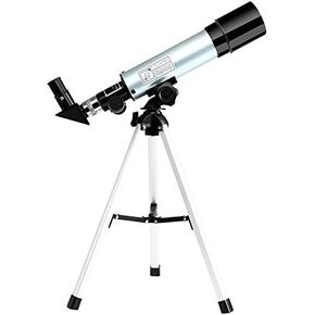 تلسكوب فلكي 90 مرة، للبالغين والمبتدئين والاطفال، تلسكوب انكسار فلكي محمول، 20 ملم و6 ملم، مع حامل ثلاثي القوائم وفلتر قمر، كهدية in Kuwait