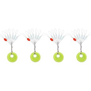200Pcs Fishing Bobber Stopper,7 in 1 Soft Silicone Transparent Float Sinker Stops,Rubber Oval Cylinder Float Stop Stoppers in Kuwait