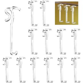 CELDANA 12 Pieces Valance Clips Window Blind, 2.5 Inch Clips Clear Plastic Valance, Retainer Clips Hidden Valance, Clips for Horizontal Blind Valance in Kuwait