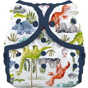 Thirsties Duo Wrap Reusable Cloth Diaper Cover, Snap Closure, Dino-rawr Size Two (18-40 lbs), Dino-rawr, 1 Count (Pack of 1) in Kuwait