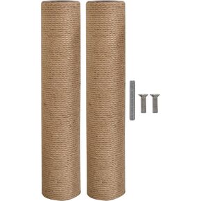 Lizi fashion M8 Cat Scratching Post Replacement, Sturdy Cardboard Tubes and Natural Jute Rope, Suitable for Large Cats in Kuwait