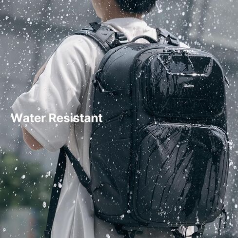 ULANZI BP10 Hardshell Camera Backpack, Professional Waterproof Photography Camera Case Anti Theft Travel for Photographers Unisex Drone DSLR Mirrorless Camera Lens Tripod Holder 17'' Laptop Black 35L in Saudi Arabia