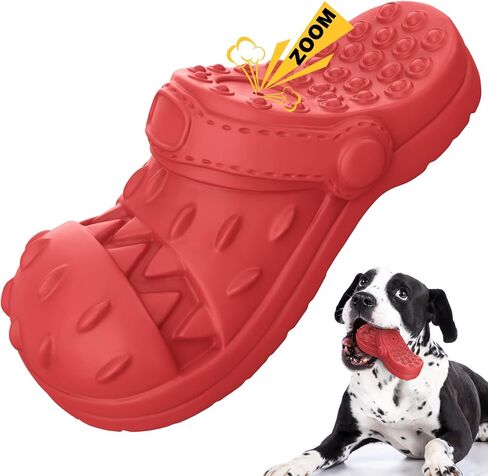 IZETIANZHE Indestructible Dog Toys, Dog Toys for Aggressive Chewers, Tough Durable Dog Chew Toys for Medium/Large Dogs/Heavy Duty Dog Toys (Slipper-Blue) in Kuwait