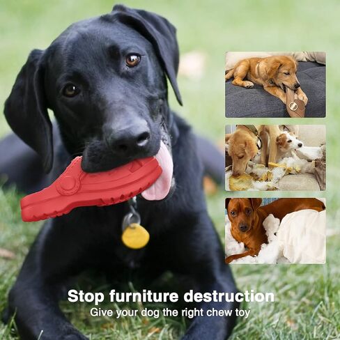 IZETIANZHE Indestructible Dog Toys, Dog Toys for Aggressive Chewers, Tough Durable Dog Chew Toys for Medium/Large Dogs/Heavy Duty Dog Toys (Slipper-Blue) in Kuwait