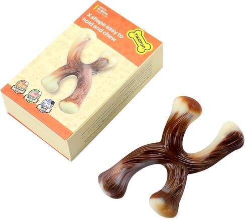 لعبة مضغ الكلب المتينة من تيكاتون إكس بون للمضغ العدواني، نكهة لحم الخنزير المقدد، متوسطة in Kuwait