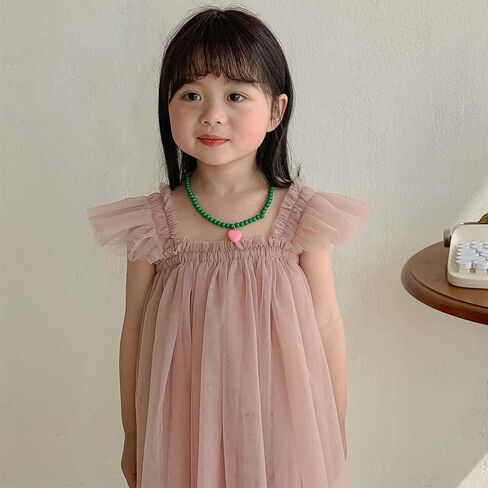 Baby Girls Layered Fly Sleeve Tutu Dress Casual Party Tulle Tunic Dresses 9M-3T in Saudi Arabia