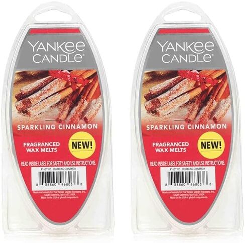 Yankee Candle Set of 2 Sparkling Cinnamon Fragranced Wax Melts in Saudi Arabia