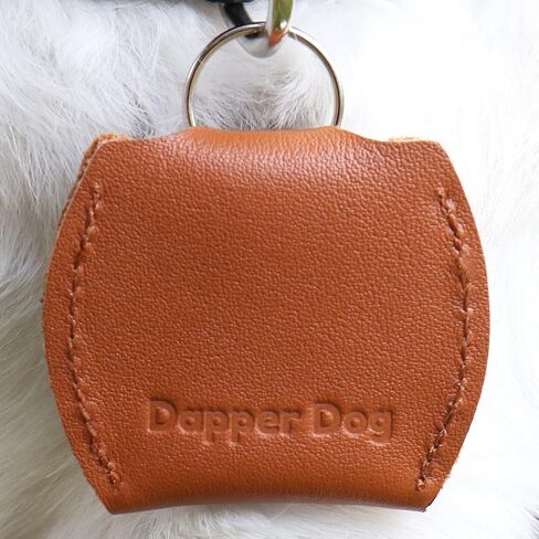 Dapper Dog Leather Dog Tag Silencer (Black) in Kuwait