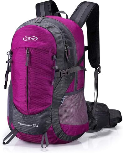 G4Free 35L Hiking Backpack Water Resistant Outdoor Sports Travel Daypack Lightweight with Rain Cover for Women Men in Saudi Arabia