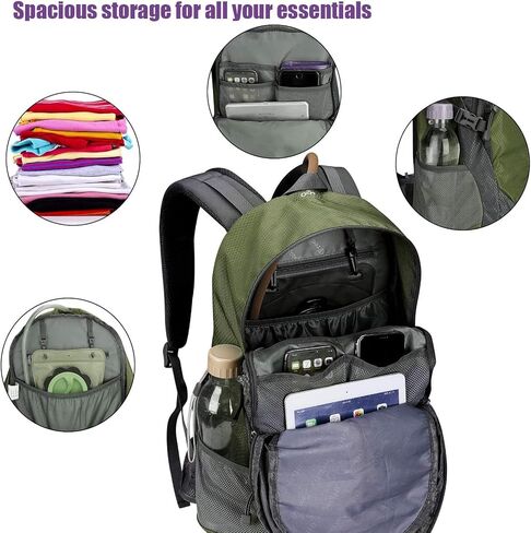 G4Free 35L Hiking Backpack for Women Men, Water Resistant Outdoor Sports in Kuwait