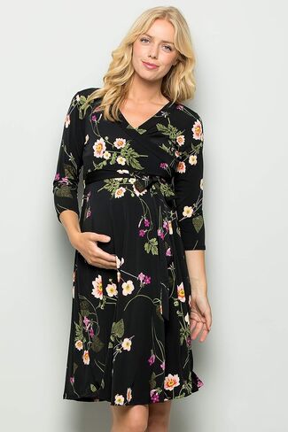 My Bump Women's Floral Maternity Dress(Made in USA) in Kuwait