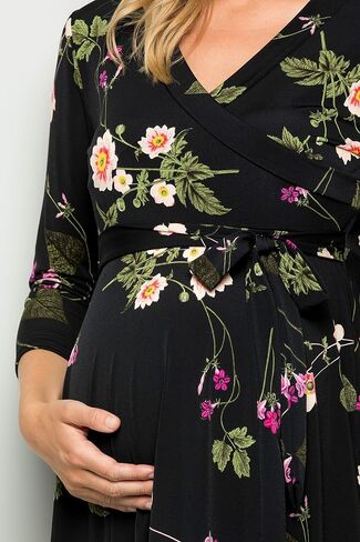 My Bump Women's Floral Maternity Dress(Made in USA) in Kuwait