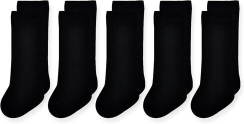 جوارب طويلة للركبة للأطفال الصغار من Angel جوارب طويلة للركبة جوارب قطنية غير مخيطة لحديثي الولادة والأطفال الصغار والأولاد والبنات 5 أزواج in Kuwait