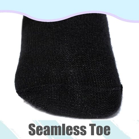 جوارب طويلة للركبة للأطفال الصغار من Angel جوارب طويلة للركبة جوارب قطنية غير مخيطة لحديثي الولادة والأطفال الصغار والأولاد والبنات 5 أزواج in Kuwait