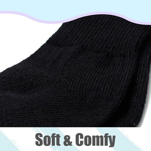جوارب طويلة للركبة للأطفال الصغار من Angel جوارب طويلة للركبة جوارب قطنية غير مخيطة لحديثي الولادة والأطفال الصغار والأولاد والبنات 5 أزواج in Kuwait