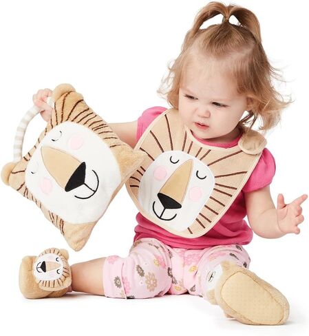 Enesco Izzy and Oliver New Baby Infant Lion Character Super Soft Booties, Brown, One Size, Brown, One Size in Saudi Arabia