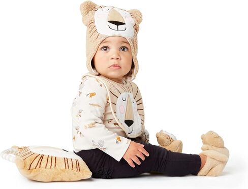 Enesco Izzy and Oliver New Baby Infant Lion Character Super Soft Booties, Brown, One Size, Brown, One Size in Saudi Arabia