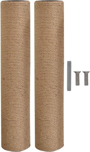 استبدال عمود الخدش للقطط M8 من Lizi fashion، أنابيب من الورق المقوى القوي وحبل الجوت الطبيعي، مناسب للقطط الكبيرة in Kuwait