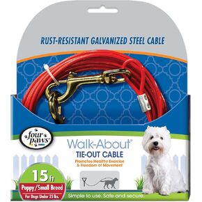 Four Paws Medium Weight Dog Tie Out Cable