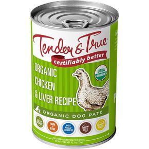Tender And True Pet Food, Dog Food Chicken Liver Organic, 12.5 Ounce (Pack of 12) in Kuwait