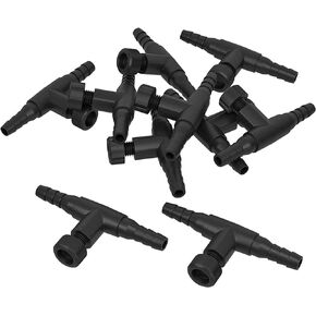 20 حزمة 2 طريقة حوض السمك صمام الهواء خزان الأسماك مضخة الهواء تربية الأحياء المائية T شكل التحكم ل 4 مم T شكل صمامات التحكم أنابيب الطيران طريقة واحدة البلاستيك الأسود منظم التحكم في تدفق الهواء لخزانات الأسماك in Kuwait