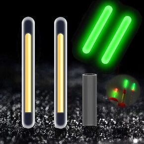 TRZLIFE Fishing Glow Sticks, 100 PCS Upgraded Lucky Fishing Green Light Unique Secret Formula Brings Brighter Longer Lasting More Visible Fishing Light Sticks Used on Float, Bobbers, Rod tip, Pole in Saudi Arabia