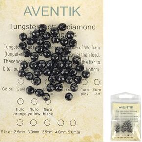 Diamond Faceted Slotted Tungsten Beads 50pc Fly Tying Beads Fly Tying Materials Jig Hook Beads
