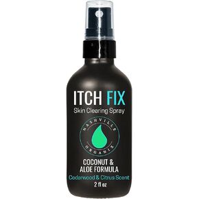 Dr. A's Itch Fix Skin Clearing Spray | Natural Jock Itch & Athlete's Foot Serum | Powerful Itch Relief & Odor Eliminator | Organic Aloe, Almond, Avocado & Essential Oils Tea Tree & Lemon Balm