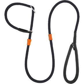 Slip Leads for Dogs,Top Speed Training Dog Leash, 2-in-1 No-Pull Slip Leash and Collar,Heavy Duty Durable,Training Dog Leash Suitable for Small, Medium, and Large dogs6ft(Black1.8M Long) in Kuwait