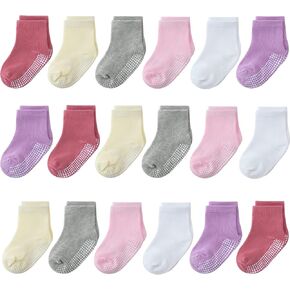 تن بلس زيرو جوارب قطنية مضادة للانزلاق للاطفال الصغار مع مقابض للاطفال الرضع والاولاد والبنات in Kuwait