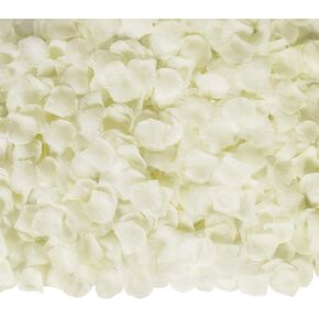 3000 Pcs Rose Petals Artificial Flowers Silk Petals for Valentine's Day Wedding Decor Rose Petals for Romantic Night Bridal Party Decorations (Ivory) in Saudi Arabia