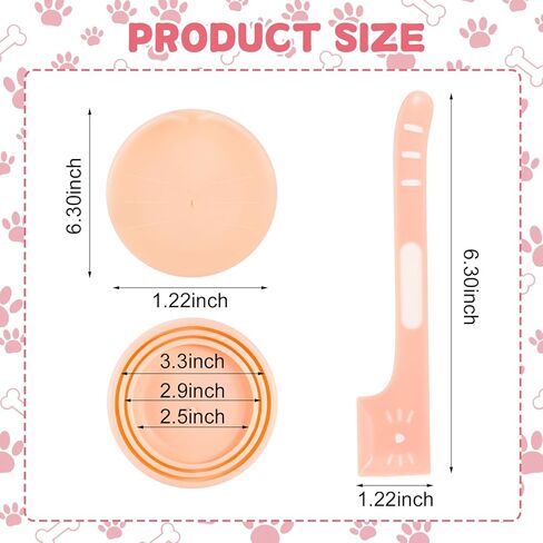 فو يامب اغطية علب طعام القطط من 4 قطع، اغطية مطاطية لعلب طعام الحيوانات الاليفة مع 4 ملاعق طعام للكلاب، حجم عالمي يناسب معظم الاغطية المعلبة ذات الحجم القياسي، ملعقة طعام لبرطمانات تغذية الحيوانات in Kuwait