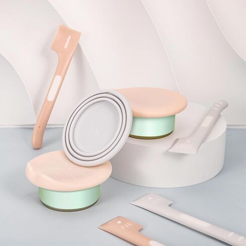 فو يامب اغطية علب طعام القطط من 4 قطع، اغطية مطاطية لعلب طعام الحيوانات الاليفة مع 4 ملاعق طعام للكلاب، حجم عالمي يناسب معظم الاغطية المعلبة ذات الحجم القياسي، ملعقة طعام لبرطمانات تغذية الحيوانات in Kuwait