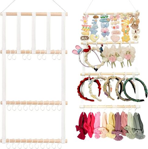 PENKYSAIR Headband Holder for Girls Bow Holder for Baby Bow Organizer Baby Girl Hair Accessories Organizer Girl Nursery Decor Wall Decor Room Decor in Kuwait